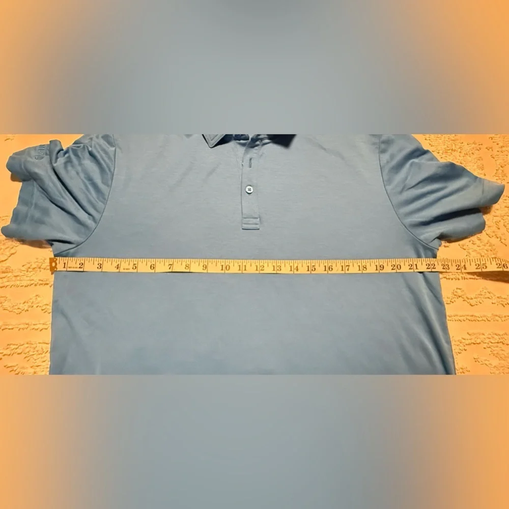 Travis Mathew Vibrant Blue Polo Shirt Size L
